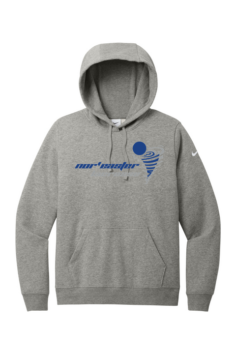 Nike Ladies Club Fleece Sleeve Swoosh Pullover Hoodie