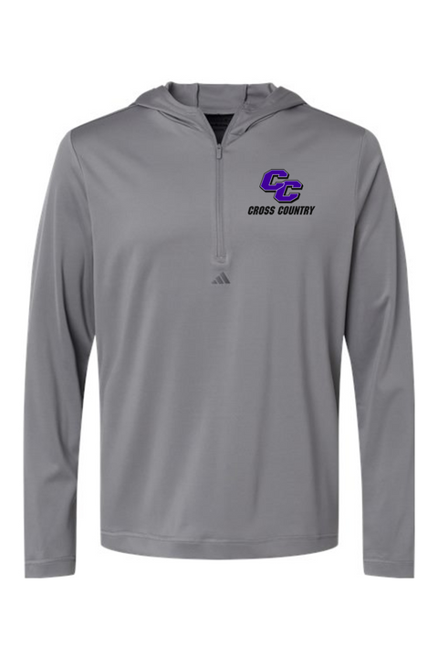 Adidas Lightweight Performance Quarter-Zip Hooded Pullover