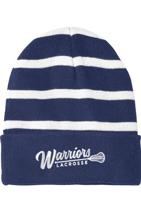 Sport-Tek Striped Beanie with Solid Band