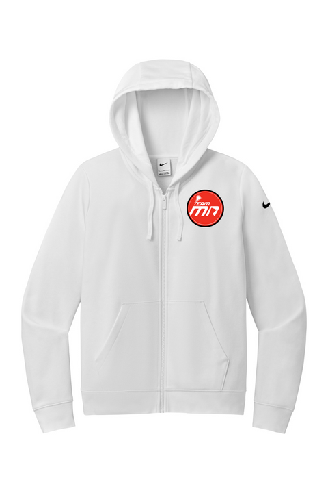 Nike Ladies Club Fleece Sleeve Swoosh Full-Zip Hoodie