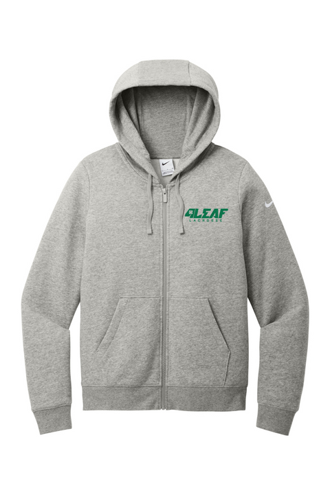 Nike Ladies Club Fleece Sleeve Swoosh Full-Zip Hoodie