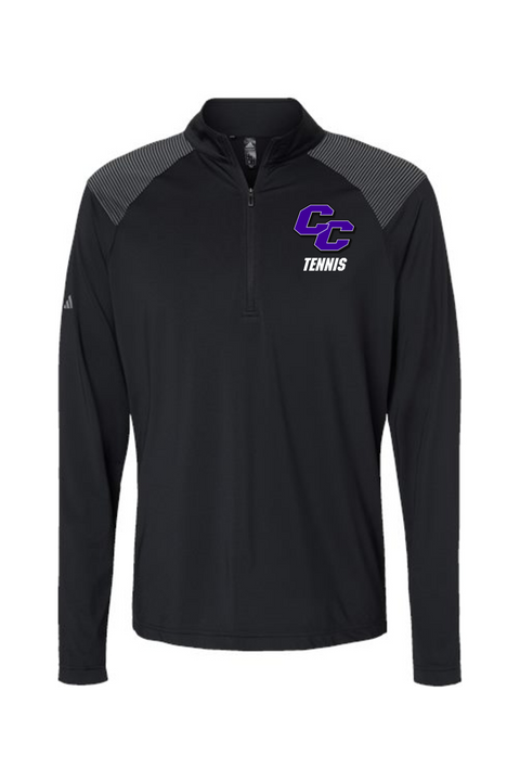 Adidas Shoulder Stripe Quarter-Zip Pullover