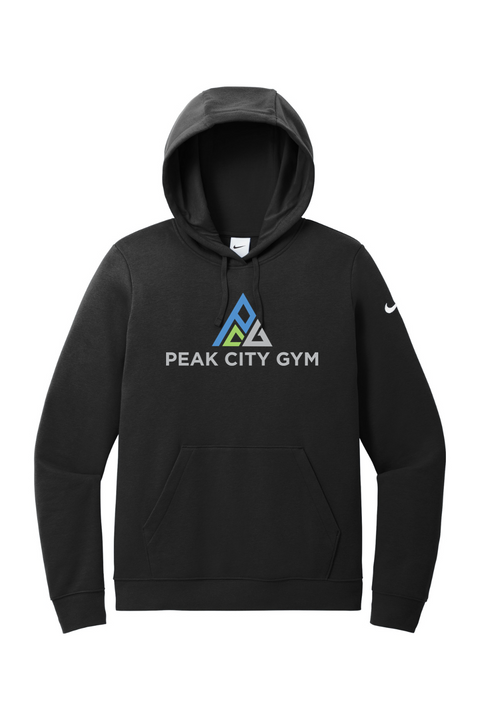 Nike Ladies Club Fleece Sleeve Swoosh Pullover Hoodie
