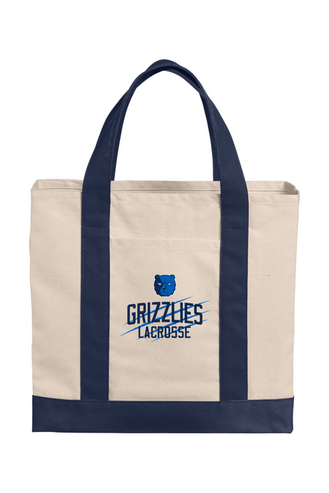 Port Authority Cotton Canvas Two-Tone Tote