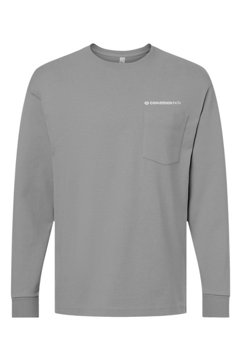 American Apparel Super Heavyweight Long Sleeve Pocket Tee