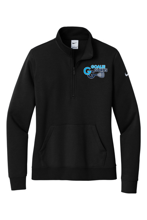 Nike Ladies Club Fleece Sleeve Swoosh 1/2-Zip