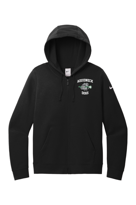 Nike Ladies Club Fleece Sleeve Swoosh Full-Zip Hoodie