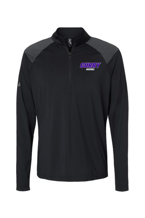 Adidas Shoulder Stripe Quarter-Zip Pullover
