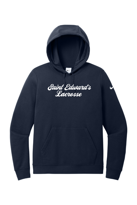 Nike Ladies Club Fleece Sleeve Swoosh Pullover Hoodie