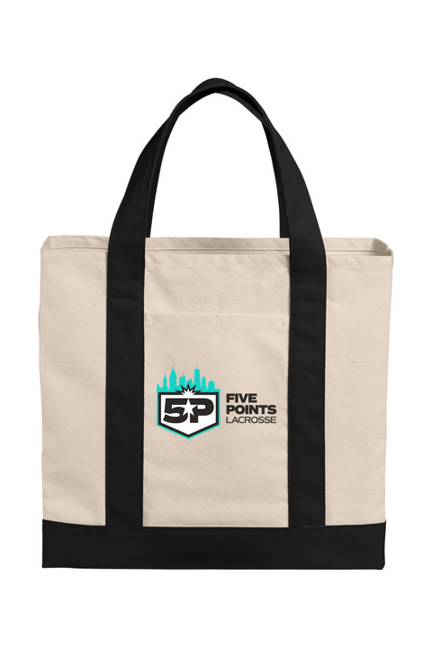 Port Authority Cotton Canvas Two-Tone Tote
