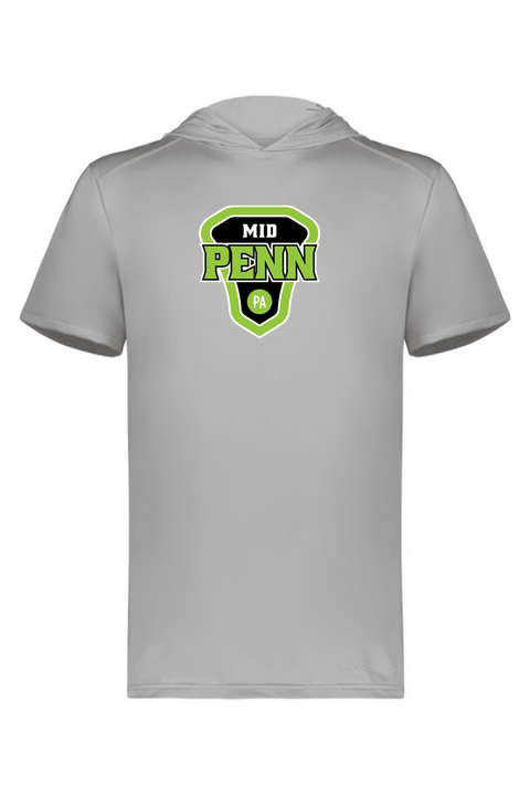 Holloway Adult Short Sleeve Hoodie Powered by Coolcore