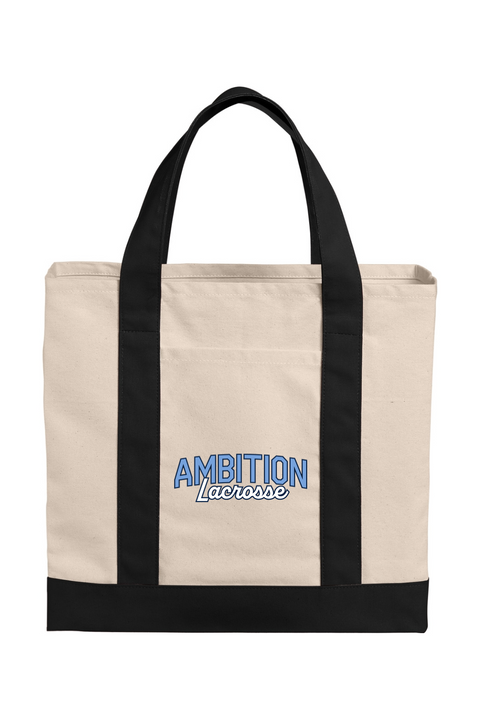 Port Authority Cotton Canvas Two-Tone Tote