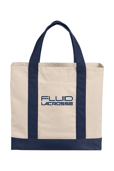 Port Authority Cotton Canvas Two-Tone Tote