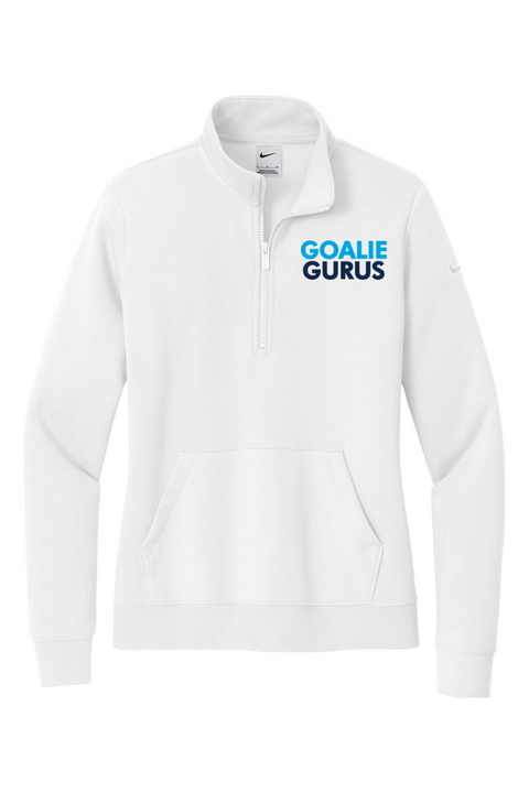 Nike Ladies Club Fleece Sleeve Swoosh 1/2-Zip