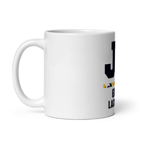 JT White glossy mug