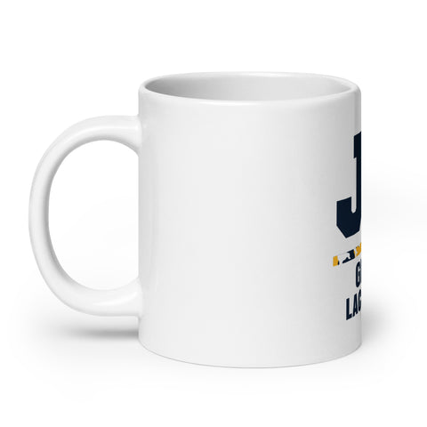 JT White glossy mug